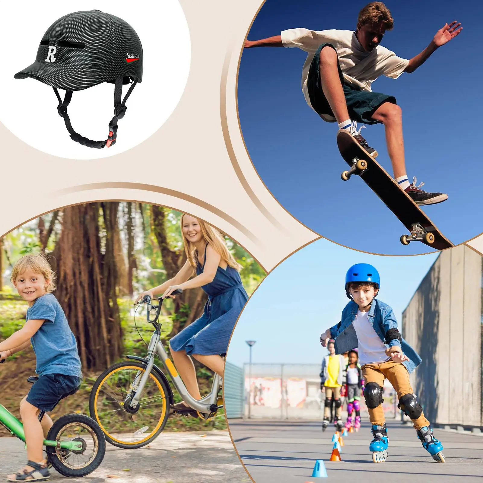 Helmet For Bike Baseball Hat Adult Bike Helmets Safety Protector Sun Protection For Men Women Youth Sports Commuting Outdoors
Helmet For Bike Baseball Hat Adult Bike Helmets Safety Protector Sun Protection For Men Women Youth Sports Commuting Outdoors