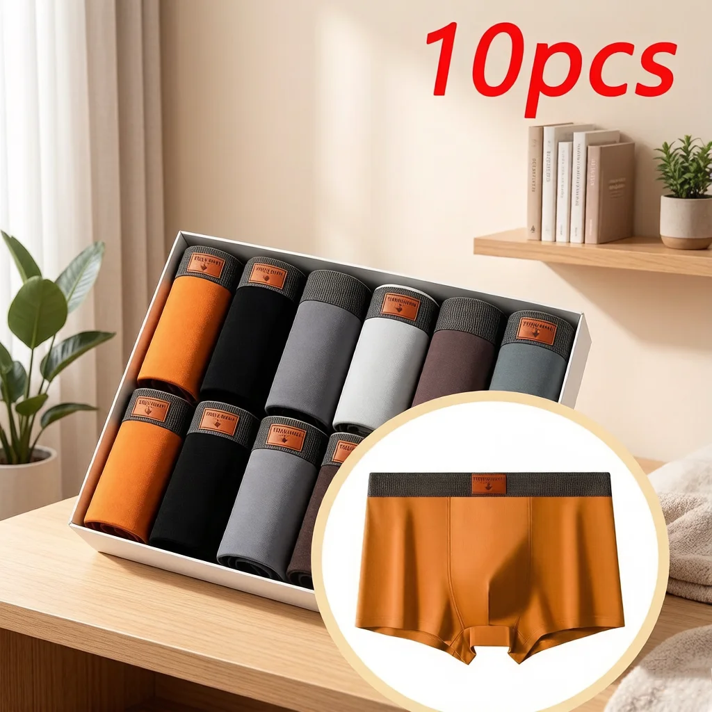 10pcs Plus Size Men Boxer Briefs Pure Cotton Antibacterial Breathable Mid Waist Comfort Daily Underpants
10pcs Plus Size Men Boxer Briefs Pure Cotton Antibacterial Breathable Mid Waist Comfort Daily Underpants