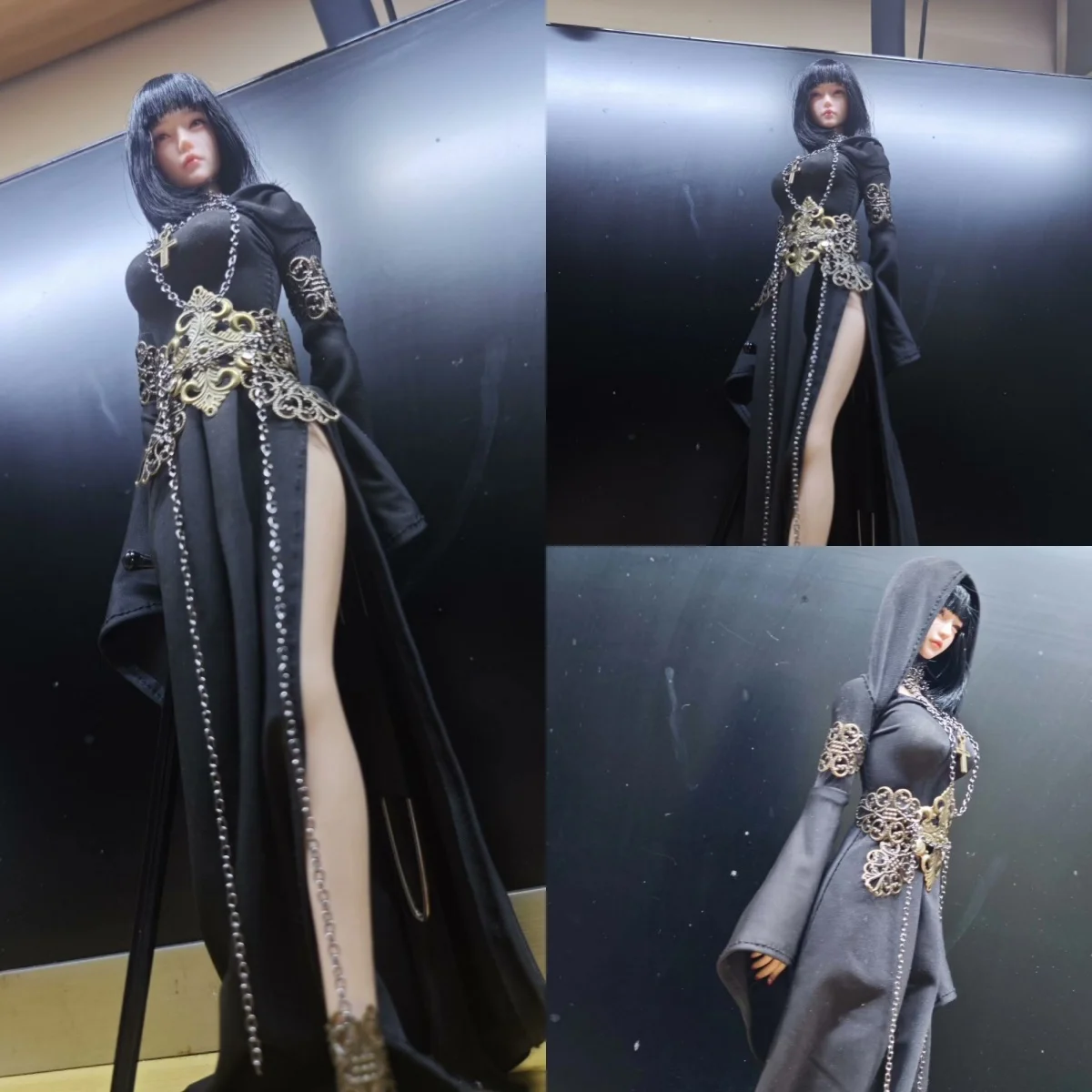 【Clothing Only】In Stock 1/6 Black Sexy Side Slit Dress Dracula Maid Suit Set For 12inchs Female Soldier Action Figure Body
【Clothing Only】In Stock 1/6 Black Sexy Side Slit Dress Dracula Maid Suit Set For 12inchs Female Soldier Action Figure Body