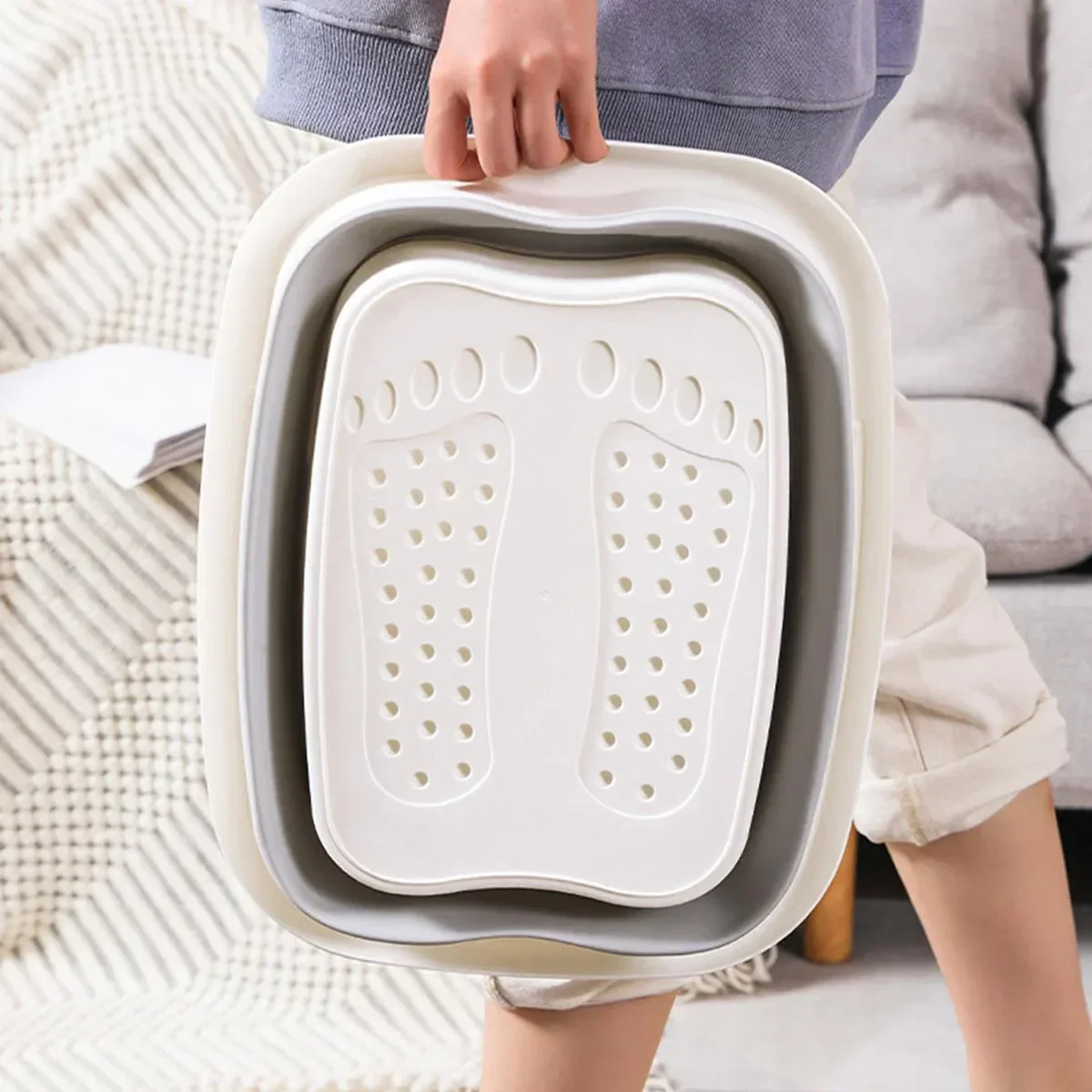 1pc Collapsible Foot Bath Basin, Foldable Foot Soaking Bucket, Foot Spa Bath Bucket Tub, Plastic Foot Basin Foot soak Foot spa
1pc Collapsible Foot Bath Basin, Foldable Foot Soaking Bucket, Foot Spa Bath Bucket Tub, Plastic Foot Basin Foot soak Foot spa