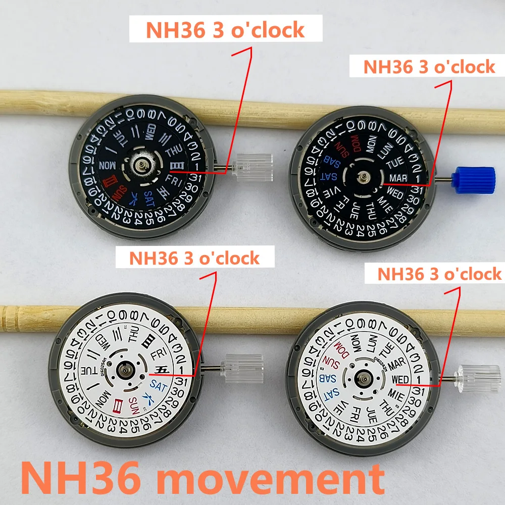 NH36 Movement Japan Original Automatic Movement 3O'Clock /3.8O'Clock Date Movement Watch Mechanical Replacement Parts
NH36 Movement Japan Original Automatic Movement 3O'Clock /3.8O'Clock Date Movement Watch Mechanical Replacement Parts