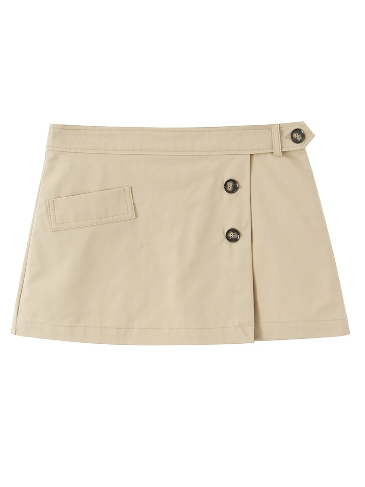 OUROPEAN ZTATION 2025 Summer New Lady Fashion Button Short Pants Bottoms Edgy Female High Waist Ruffles Regular Fit Skirt Pants
OUROPEAN ZTATION 2025 Summer New Lady Fashion Button Short Pants Bottoms Edgy Female High Waist Ruffles Regular Fit Skirt Pants