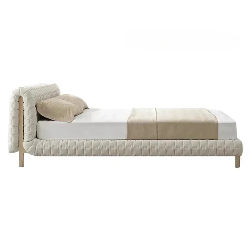 A Fabric 1bed Modern minimalist master bedroom double bed Italian minimalist cream wind bed
A Fabric 1bed Modern minimalist master bedroom double bed Italian minimalist cream wind bed