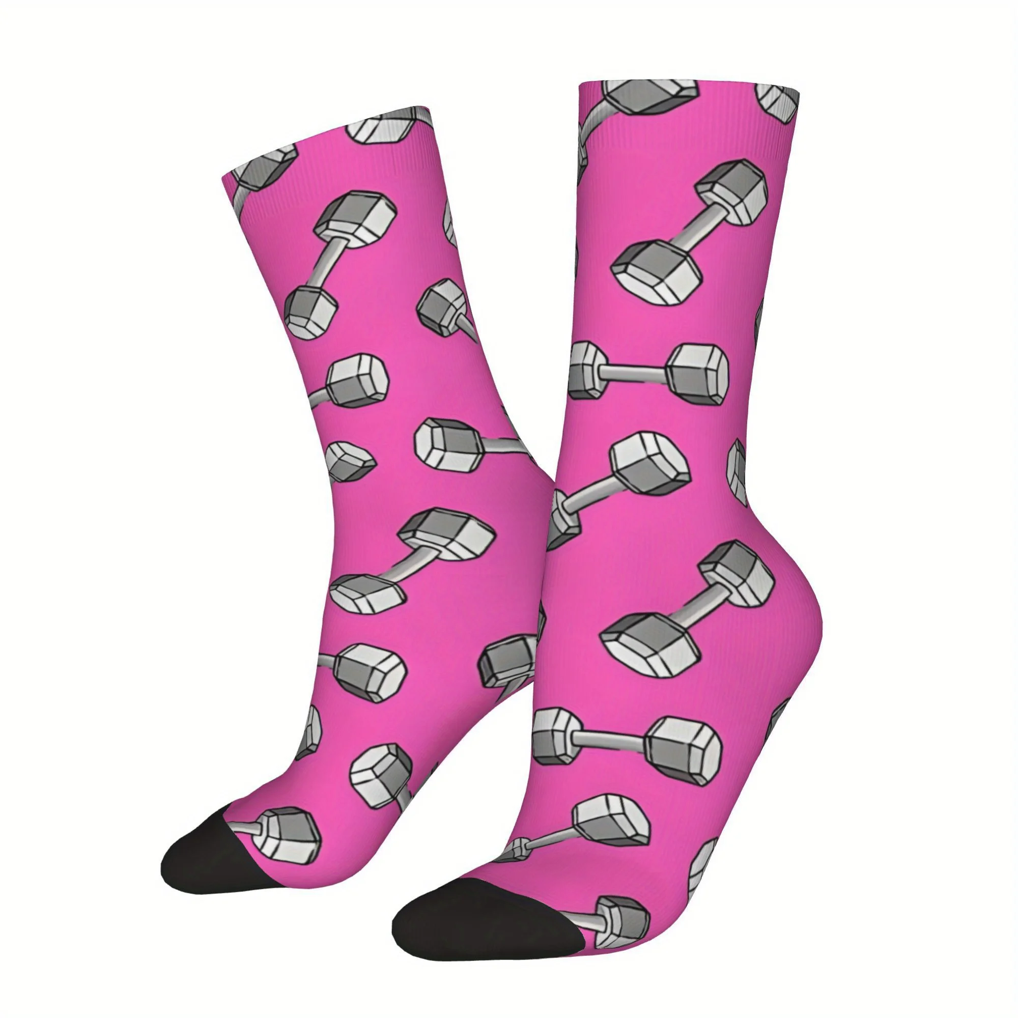 Pink Hip Hop Retro Dumbbells and Weights, Crazy Men's Compression Socks, Unisex Street Style Seamless Printed Funny
Pink Hip Hop Retro Dumbbells and Weights, Crazy Men's Compression Socks, Unisex Street Style Seamless Printed Funny