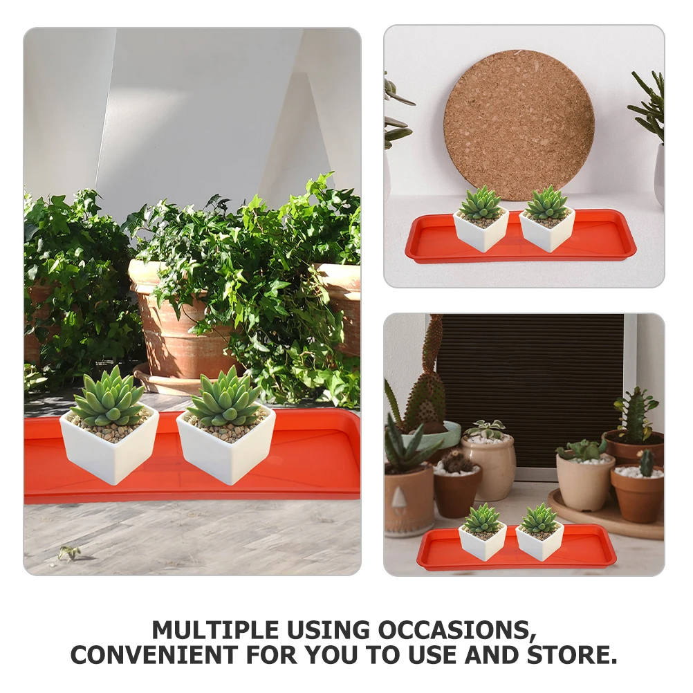 5 Pcs Plastic Tray Flower Pot Water Rectangular Bonsai Drip Flowerpot Planter Saucer
5 Pcs Plastic Tray Flower Pot Water Rectangular Bonsai Drip Flowerpot Planter Saucer