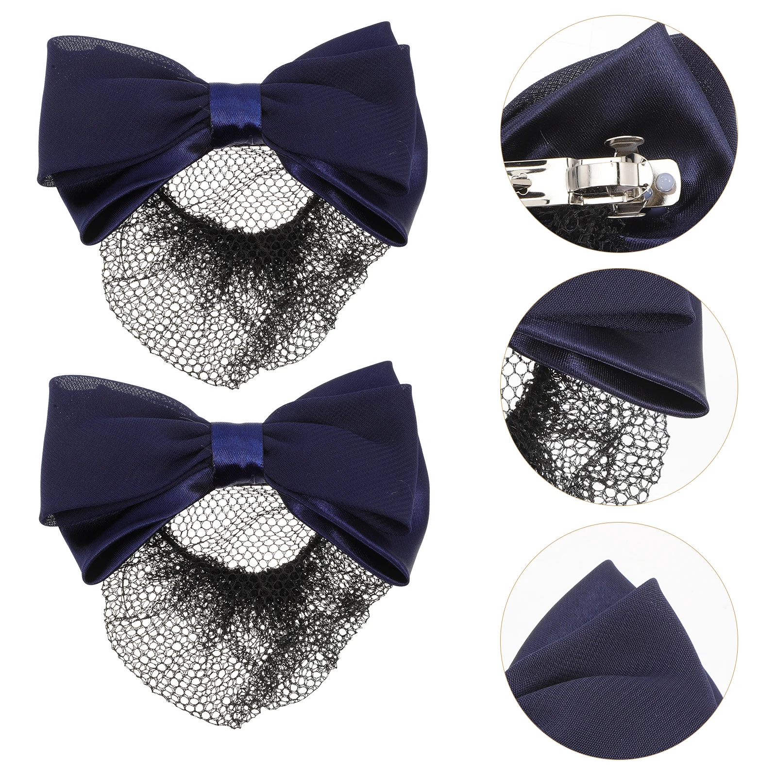 2 Pcs Hair Bun Cover Clips Women Vintage Net Cloth Bows Hairnets Accessories Elegant Hairstyles Decorative Nurse Look Graceful
2 Pcs Hair Bun Cover Clips Women Vintage Net Cloth Bows Hairnets Accessories Elegant Hairstyles Decorative Nurse Look Graceful