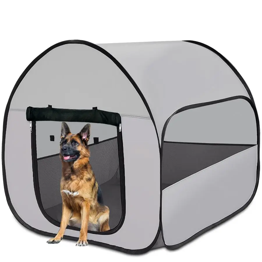 PopUp Dog Kennel Enclosure Large Large Portable Outdoor Pet Crate with Carry Bag, Waterproof Travel Carrier for Camping Home, Gr
PopUp Dog Kennel Enclosure Large Large Portable Outdoor Pet Crate with Carry Bag, Waterproof Travel Carrier for Camping Home, Gr