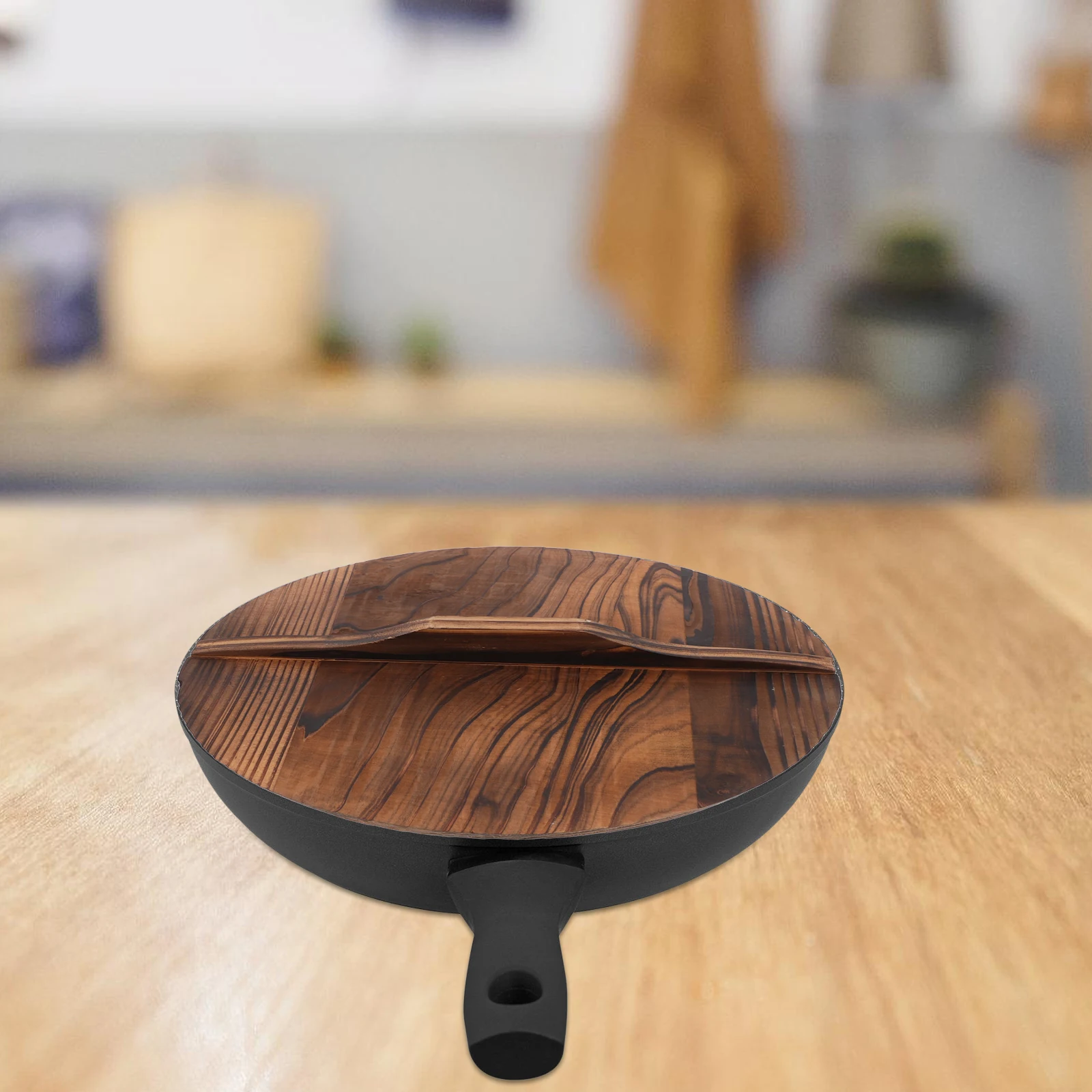 Anti-spill Wok Lid Wood Material Kitchenware Fried Pot Cover Anti Oil Splashing Cooking Tool Thick Wooden Wok Cover Practical
Anti-spill Wok Lid Wood Material Kitchenware Fried Pot Cover Anti Oil Splashing Cooking Tool Thick Wooden Wok Cover Practical