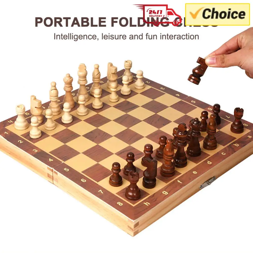 No Toxic 29x29cm 3 in 1 Chess Chekers Backgammon Developing Strategic Thinking Chess Wooden Set Wood Board Game for Kids Adults
No Toxic 29x29cm 3 in 1 Chess Chekers Backgammon Developing Strategic Thinking Chess Wooden Set Wood Board Game for Kids Adults