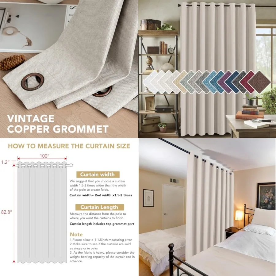 Room Darkening polyester Curtain for Bedroom/Living Room Extra Wide Blackout Curtains 100 x 84 Inch for Patio Glass Door, Primi
Room Darkening polyester Curtain for Bedroom/Living Room Extra Wide Blackout Curtains 100 x 84 Inch for Patio Glass Door, Primi