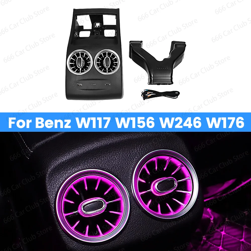 Car LED Rear Air Vent For Mercedes-Benz A CLA GLA W176 W117 W246 W156 A45 A35 B Class Turbo vent modification accessories
Car LED Rear Air Vent For Mercedes-Benz A CLA GLA W176 W117 W246 W156 A45 A35 B Class Turbo vent modification accessories