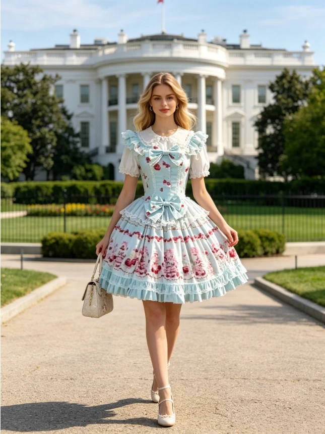Sweet Bow Printing Princess Original Jsk Lolita Dress Women Cute Sweet Suspender Dress Lolita Cosplay Party Dress Summer 2026
Sweet Bow Printing Princess Original Jsk Lolita Dress Women Cute Sweet Suspender Dress Lolita Cosplay Party Dress Summer 2026