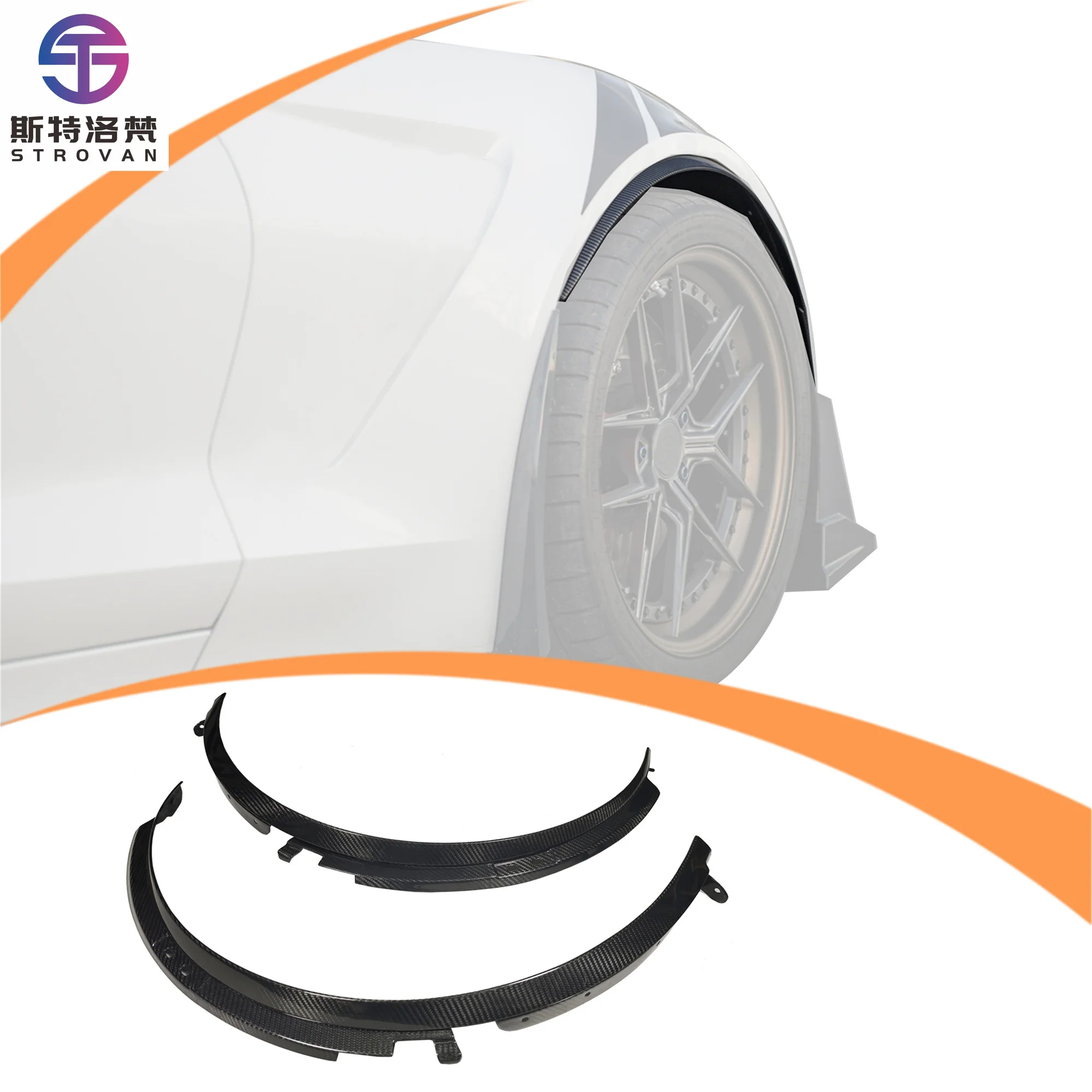 Wheel Eyebrow Fit for 2014 - 2019 Chevy C7 Fender Flares 2015 2016 2017 2018 2019
Wheel Eyebrow Fit for 2014 - 2019 Chevy C7 Fender Flares 2015 2016 2017 2018 2019