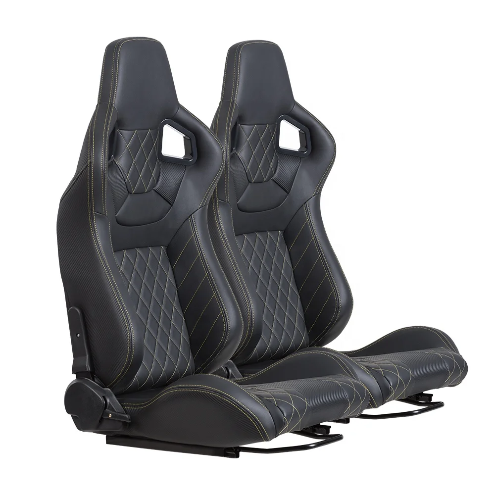 Black PVC Leather Car Racing Seat With Double Rails
Black PVC Leather Car Racing Seat With Double Rails