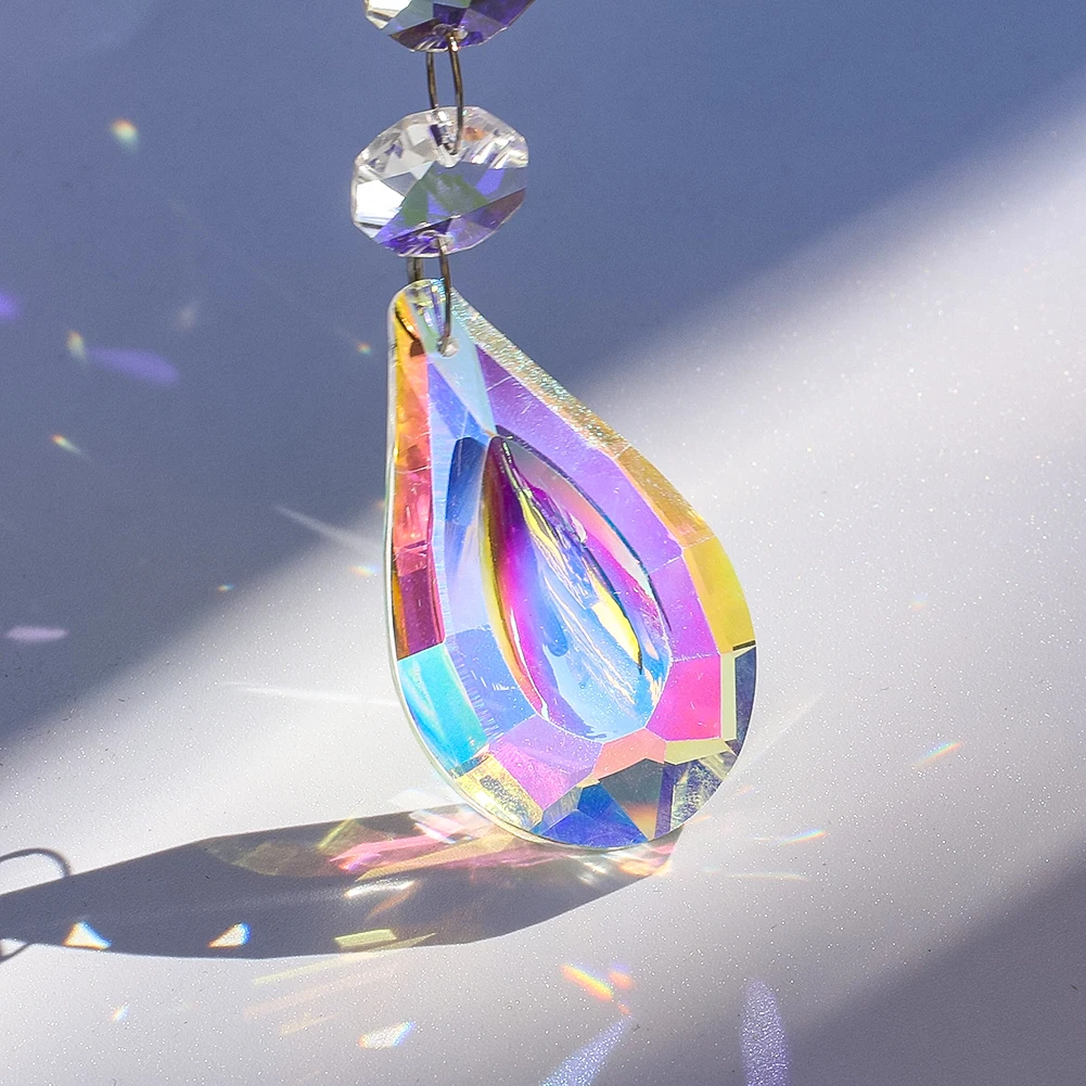 Crystal Wind Chime Pendant Glass Octagonal Bead Tassel Prism Chandelier Accessory Wedding Christmas Tree Home Decoration
Crystal Wind Chime Pendant Glass Octagonal Bead Tassel Prism Chandelier Accessory Wedding Christmas Tree Home Decoration