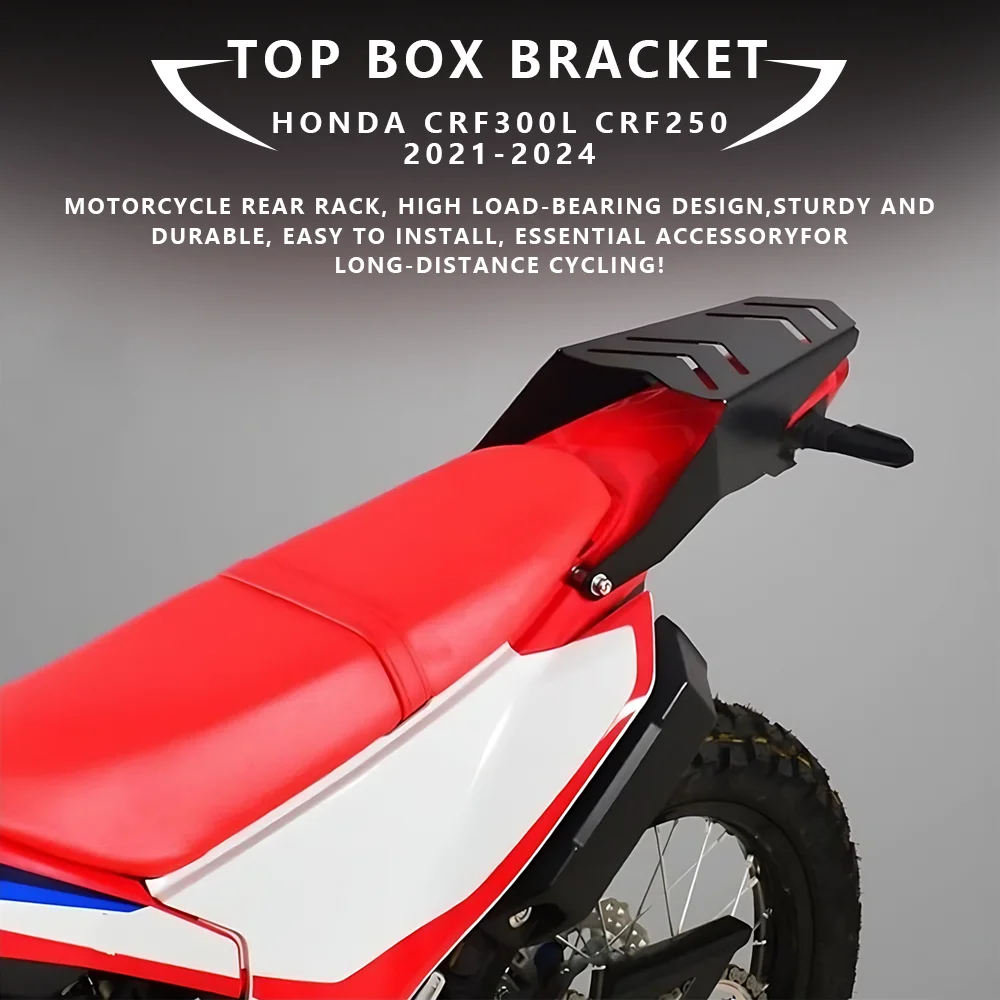 MTKRACING For HONDA CRF300L CRF250 2021-2024 Motorcycle Rear Luggage Rack Cargo Holder Top Box Carrier Shelf Bracket Accessories
MTKRACING For HONDA CRF300L CRF250 2021-2024 Motorcycle Rear Luggage Rack Cargo Holder Top Box Carrier Shelf Bracket Accessories