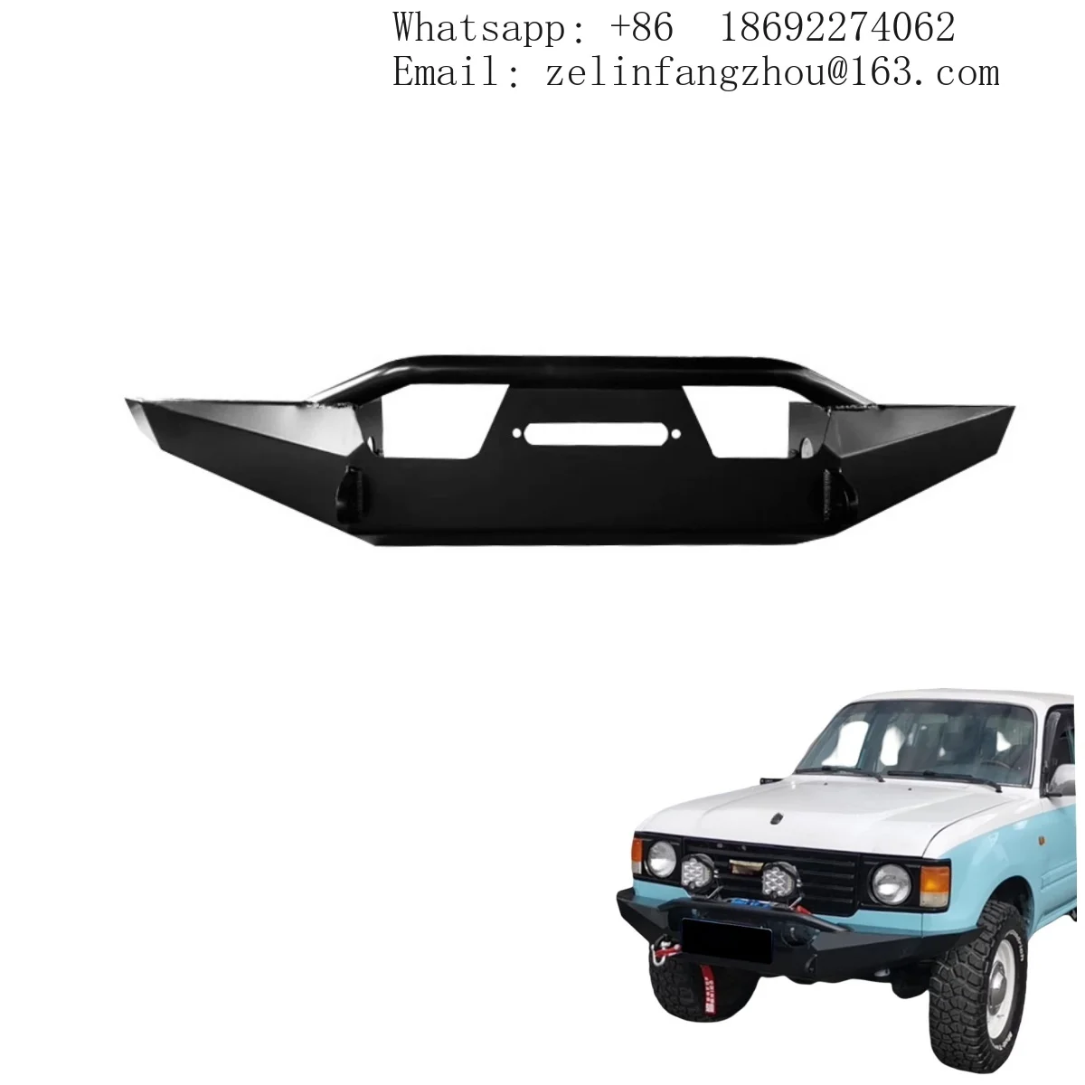 New Steel Front Bumper Upgrade Fit For Toyota Land Cruiser LC80 Off-Road Heavy Duty w/ Fog Light Cut-Outs Bolt-On
New Steel Front Bumper Upgrade Fit For Toyota Land Cruiser LC80 Off-Road Heavy Duty w/ Fog Light Cut-Outs Bolt-On