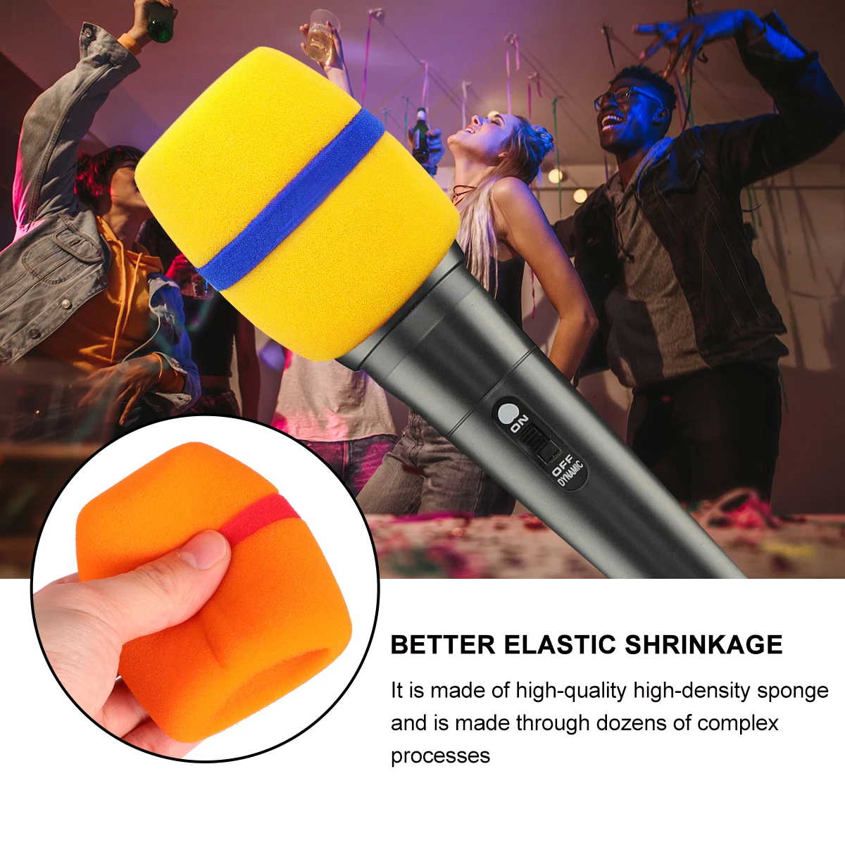 10pcs Microphone Sponge Cover Colorful Windscreen Eco Friendly Durable Ideal Replacement Pads KTV Stage Conference
10pcs Microphone Sponge Cover Colorful Windscreen Eco Friendly Durable Ideal Replacement Pads KTV Stage Conference