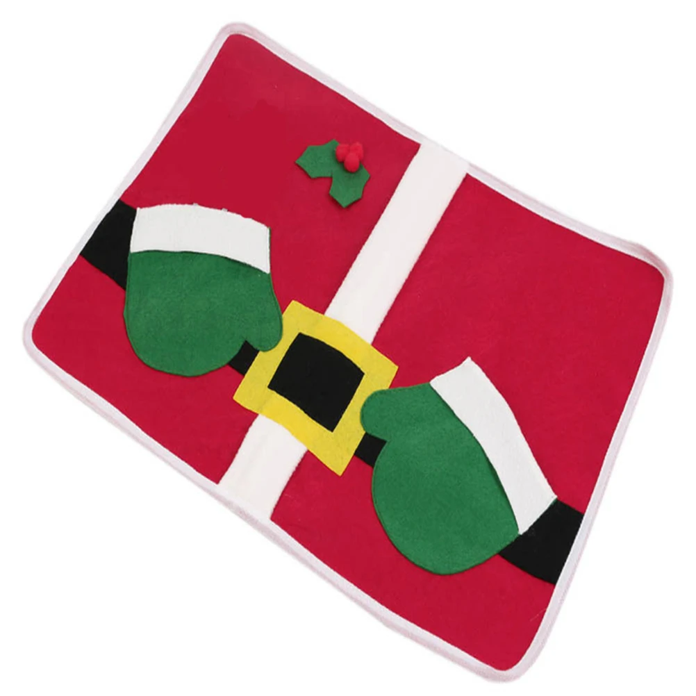 Christmas Tablecloth Red Placemat for Dinner Room Creative Tableware Pad Festive Atmosphere Use Cute Pattern Design
Christmas Tablecloth Red Placemat for Dinner Room Creative Tableware Pad Festive Atmosphere Use Cute Pattern Design