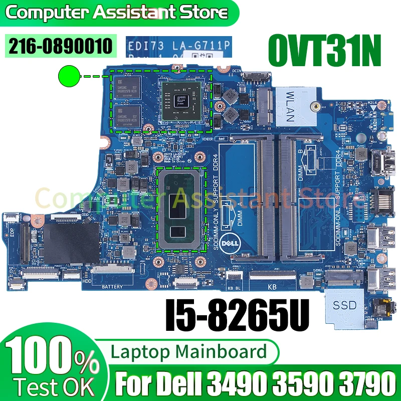 Материнская плата для ноутбука Dell 3490, 3590, 3790, Φ 0VT31N SRFFX, 216-0890010, 100% протестированная материнская плата для ноутбука
Материнская плата для ноутбука Dell 3490, 3590, 3790, Φ 0VT31N SRFFX, 216-0890010, 100% протестированная материнская плата для ноутбука