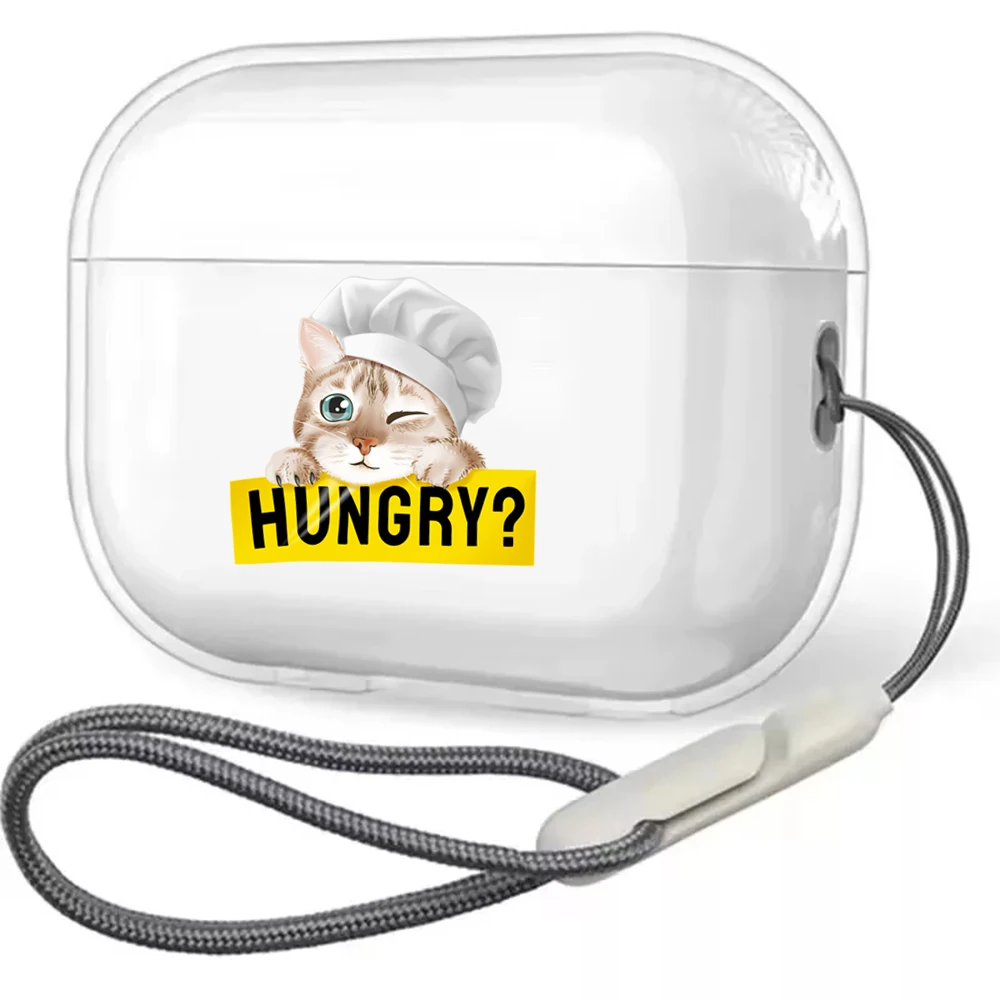Cartoon Funny White Cap Cat Clear Earphone Case Fo AirPods Pro2 Pro 4 2 3 Case Soft TPU Headphone Charging Box Cover Fundas
Cartoon Funny White Cap Cat Clear Earphone Case Fo AirPods Pro2 Pro 4 2 3 Case Soft TPU Headphone Charging Box Cover Fundas