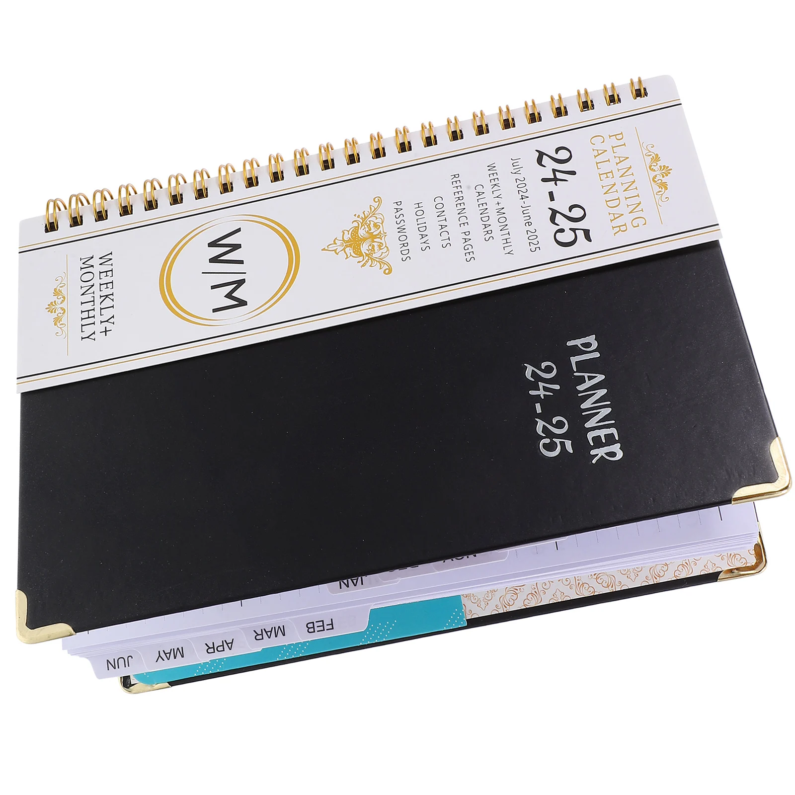 Multi-function Notebooks A5 Black 2024-2025 Planner Study Memo Work Students Writing Notepad Personal Academic Diary Thick
Multi-function Notebooks A5 Black 2024-2025 Planner Study Memo Work Students Writing Notepad Personal Academic Diary Thick