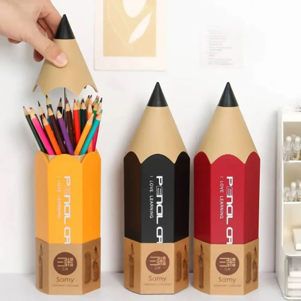 New Pencil Shape Pen Holder with Cover Dustproof Makeup Brush Holder Portable Pen Organizer Student Stationery
New Pencil Shape Pen Holder with Cover Dustproof Makeup Brush Holder Portable Pen Organizer Student Stationery