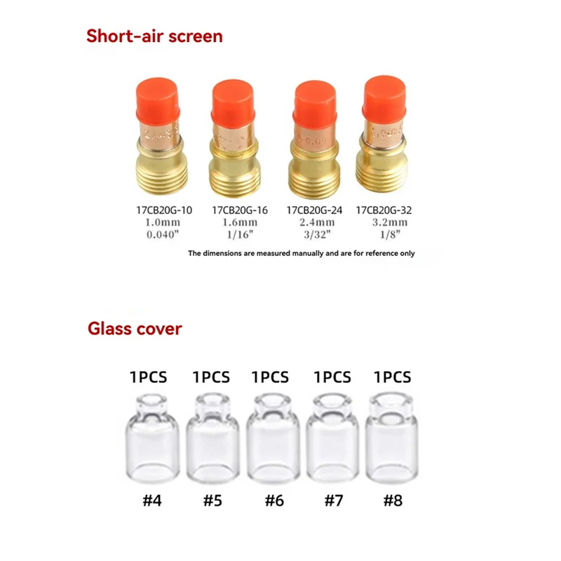 Especial 68PCS TIG Welding Torch Accessories Kit Nozzle Collets Body Stubb Stubby Gas Lens Glass Cup Kit For WP-17/18/26
Especial 68PCS TIG Welding Torch Accessories Kit Nozzle Collets Body Stubb Stubby Gas Lens Glass Cup Kit For WP-17/18/26