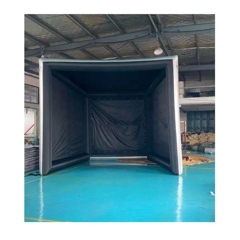 Multifunctional inflatable golf practice emulator tent and mobile cinema screen tent
Multifunctional inflatable golf practice emulator tent and mobile cinema screen tent