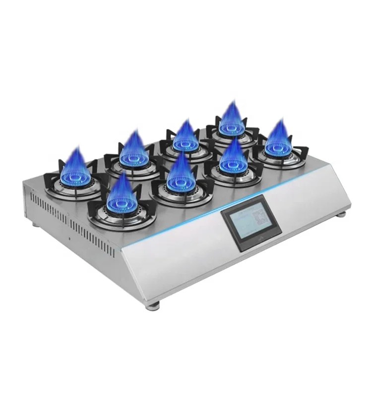 Yawei Commercial Touch Screen Gas Stove Multi Head Intelligent Cooker Eight Head Gas Stove
Yawei Commercial Touch Screen Gas Stove Multi Head Intelligent Cooker Eight Head Gas Stove