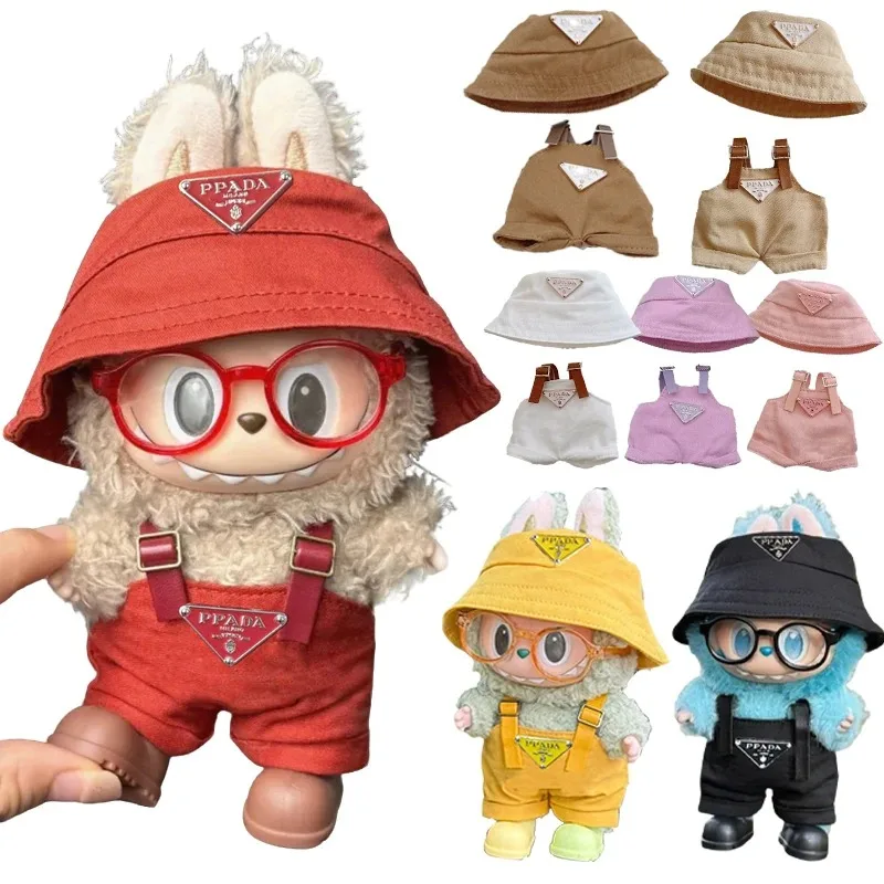 15 17cm For Labubu Doll Luxury Fisherman Hat Overalls Ropa Clothing Inverted Triangel Clothes Glasses Shoes Sitting Party Gifts
15 17cm For Labubu Doll Luxury Fisherman Hat Overalls Ropa Clothing Inverted Triangel Clothes Glasses Shoes Sitting Party Gifts
