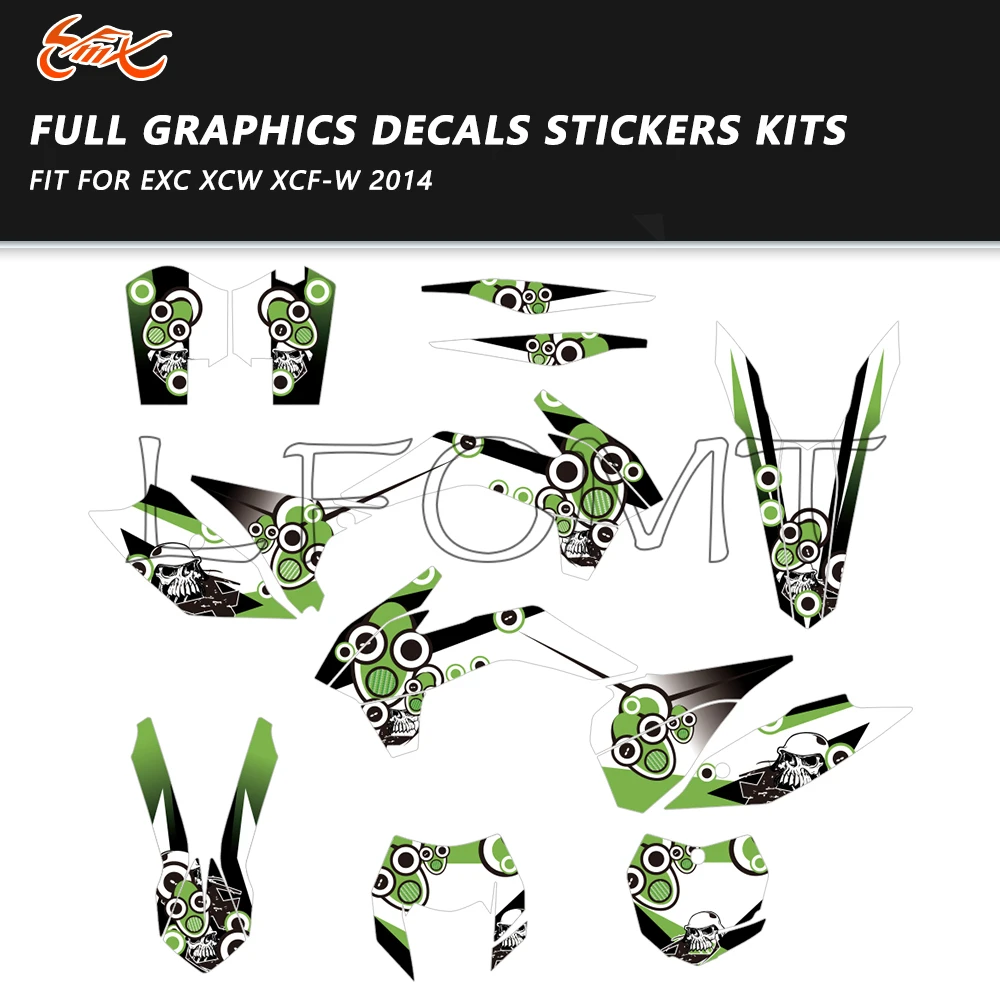 Fit for EXC XCW XCFW 125 200 250 300 350 450 500 XC-W XC-F XCF-W EXC-F 2014-2016 Graphic Decals Kit Fairing Decoration Stickers
Fit for EXC XCW XCFW 125 200 250 300 350 450 500 XC-W XC-F XCF-W EXC-F 2014-2016 Graphic Decals Kit Fairing Decoration Stickers