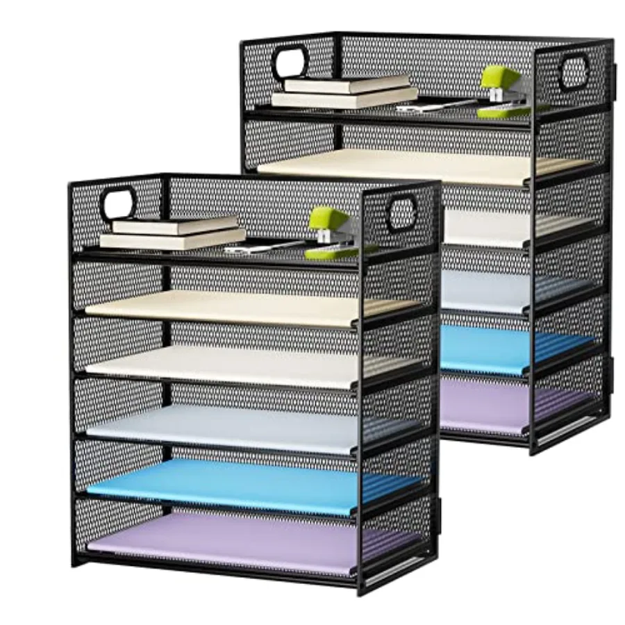 Desk Organizer with Handle, Paper Letter Tray, Mesh Desk File Organizer for Office, School and Home
Desk Organizer with Handle, Paper Letter Tray, Mesh Desk File Organizer for Office, School and Home