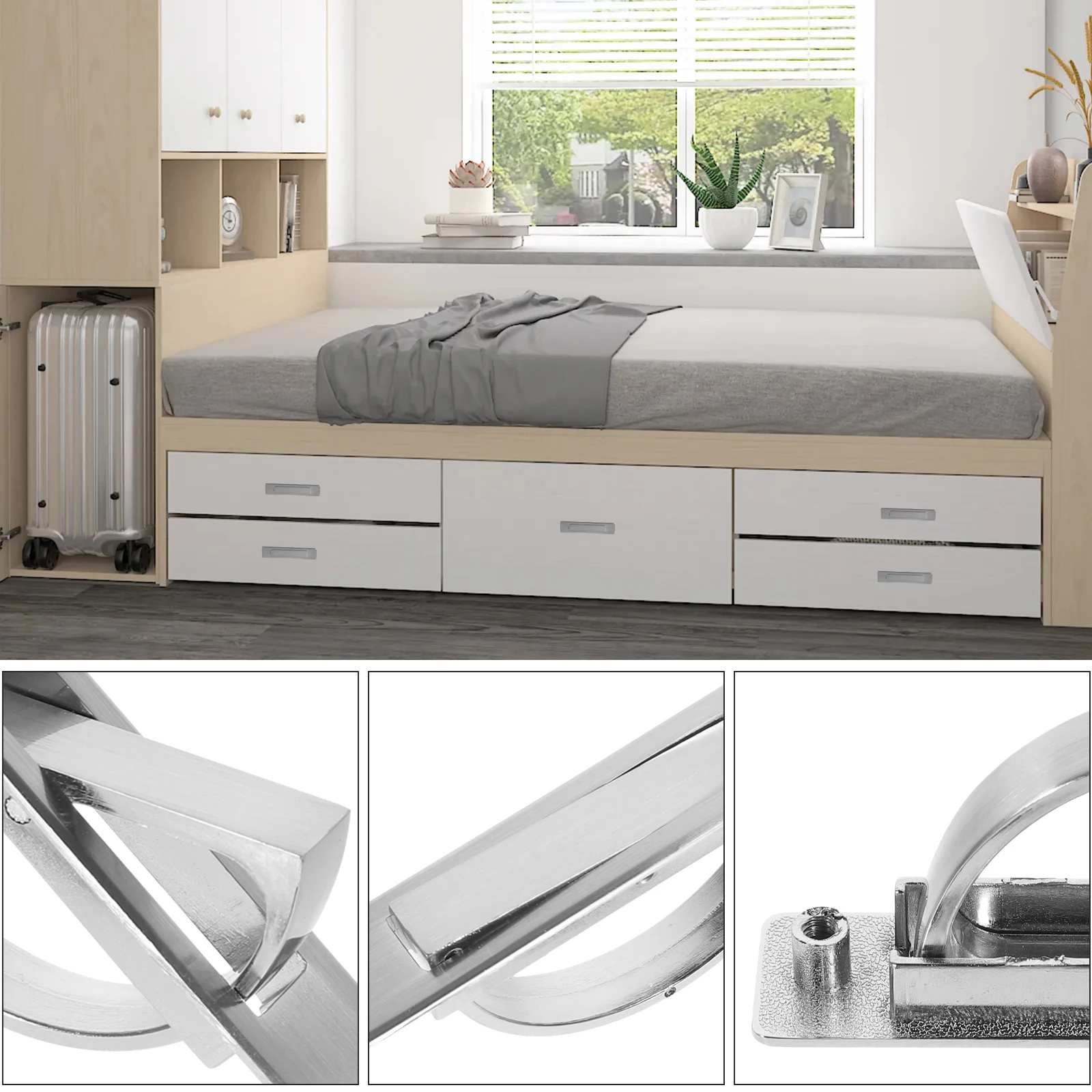 Hidden Metal Drawer Handle Invisible Cabinet Pull Handle Metal Pull for Wardrobe Door Drawer Furniture Cabinet Pulls
Hidden Metal Drawer Handle Invisible Cabinet Pull Handle Metal Pull for Wardrobe Door Drawer Furniture Cabinet Pulls