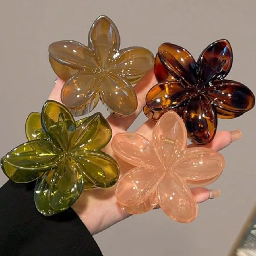Flower Hair Clips for Women, 4 Pcs Neutral Color Hawaiian Flower Hair Claw Clips, Cute Large Hibiscus Hair Claw Decorative Acce
Flower Hair Clips for Women, 4 Pcs Neutral Color Hawaiian Flower Hair Claw Clips, Cute Large Hibiscus Hair Claw Decorative Acce
