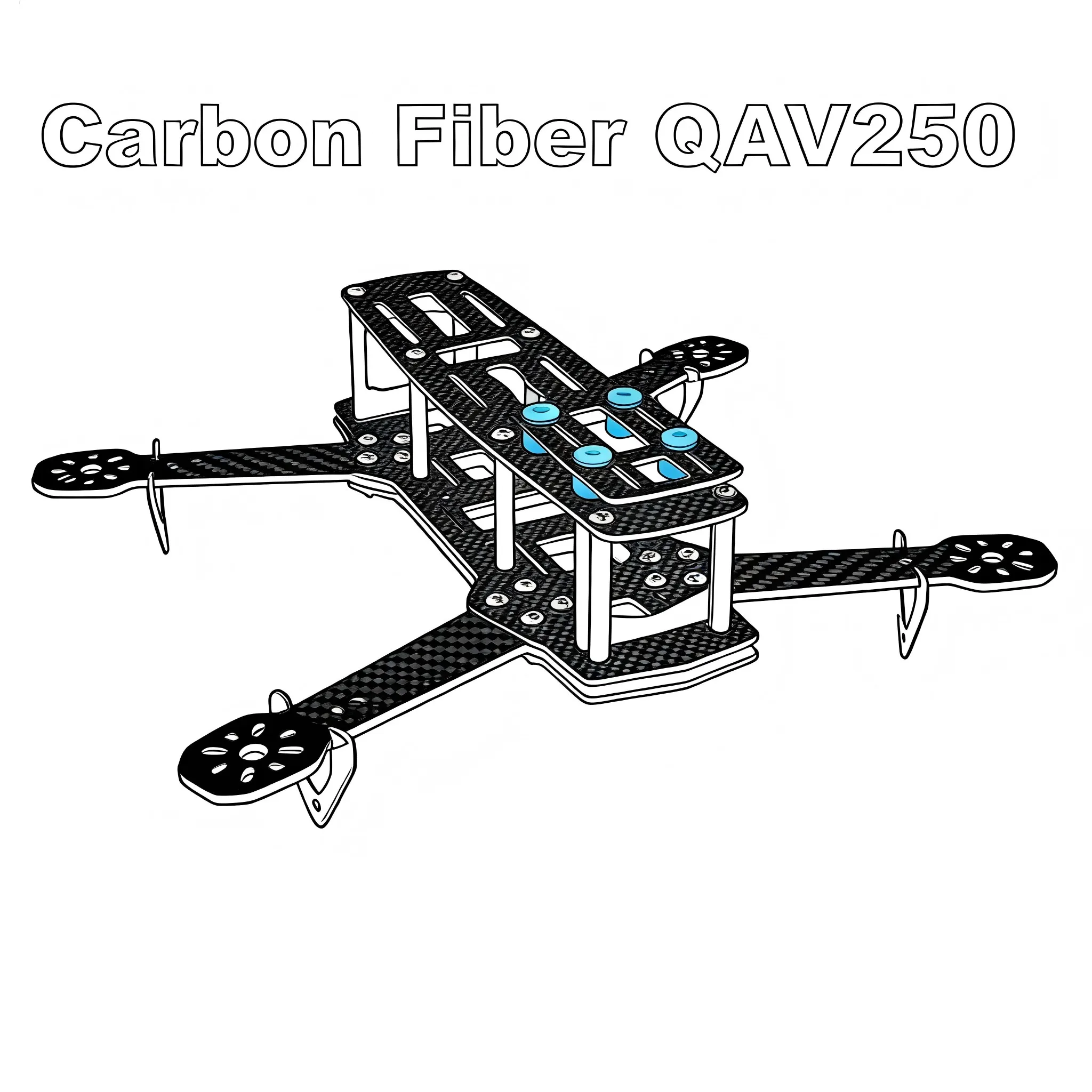 250 250mm with 3mm or 4mm arm Carbon Fiber Quadcopter Frame Kit For ZMR250 QAV250 FPV drone
250 250mm with 3mm or 4mm arm Carbon Fiber Quadcopter Frame Kit For ZMR250 QAV250 FPV drone