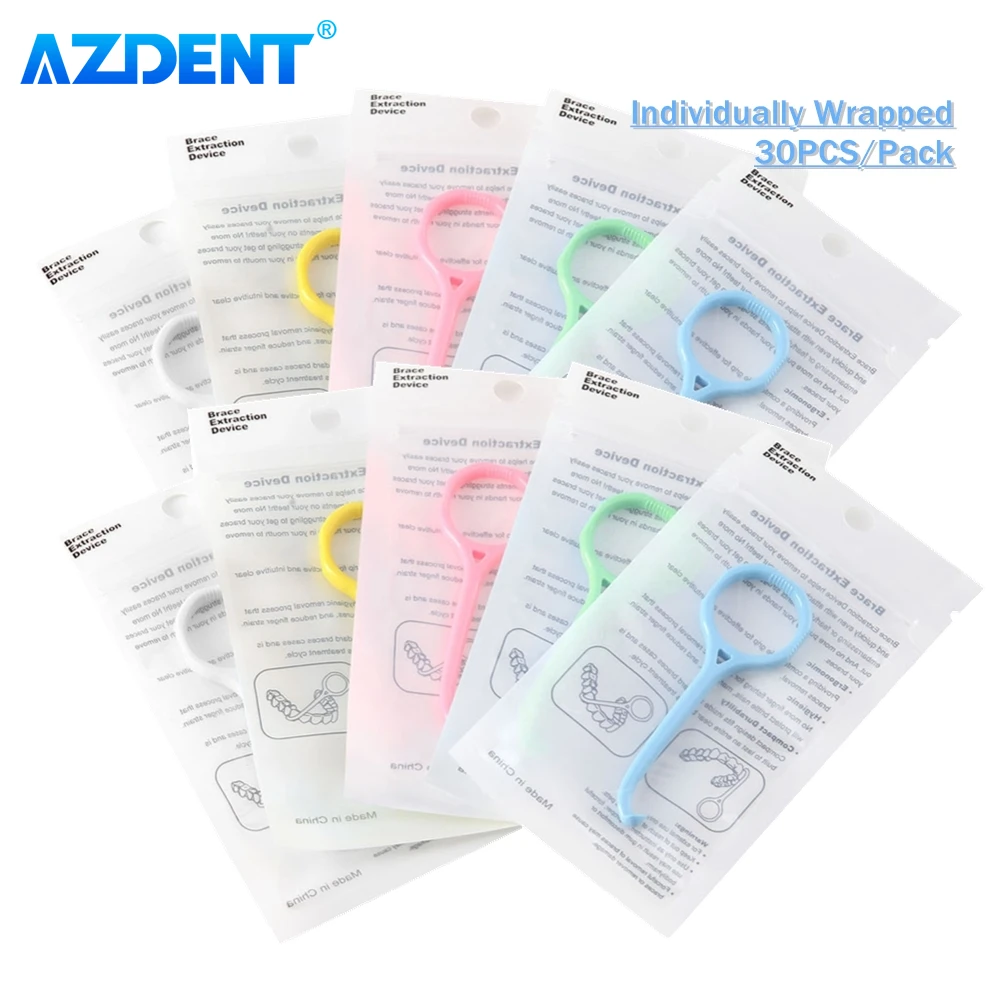 30PCS AZDENT Orthodontic Brace Extractor Dental Aligner Remover Individually Wrapped Removable Tool Hook Oral Care
30PCS AZDENT Orthodontic Brace Extractor Dental Aligner Remover Individually Wrapped Removable Tool Hook Oral Care