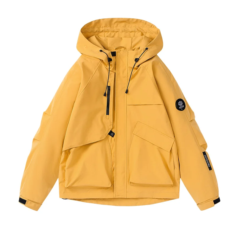 Outdoor Multi-pocket Hooded Men's Jackets Spring Oversize Windbreaker Windproof Waterproof Climbing Outerwear Track Jacket
Outdoor Multi-pocket Hooded Men's Jackets Spring Oversize Windbreaker Windproof Waterproof Climbing Outerwear Track Jacket