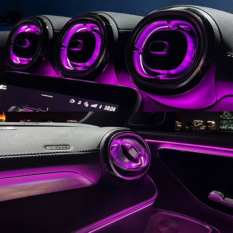 Внутренние молдинги для Mercedes-Benz C-Class W206 2022 X254, автомобильная турбинная насадка RGB, 64 цвета, светодиодное вентиляционное отверстие, контур окружающего освещения
Внутренние молдинги для Mercedes-Benz C-Class W206 2022 X254, автомобильная турбинная насадка RGB, 64 цвета, светодиодное вентиляционное отверстие, контур окружающего освещения