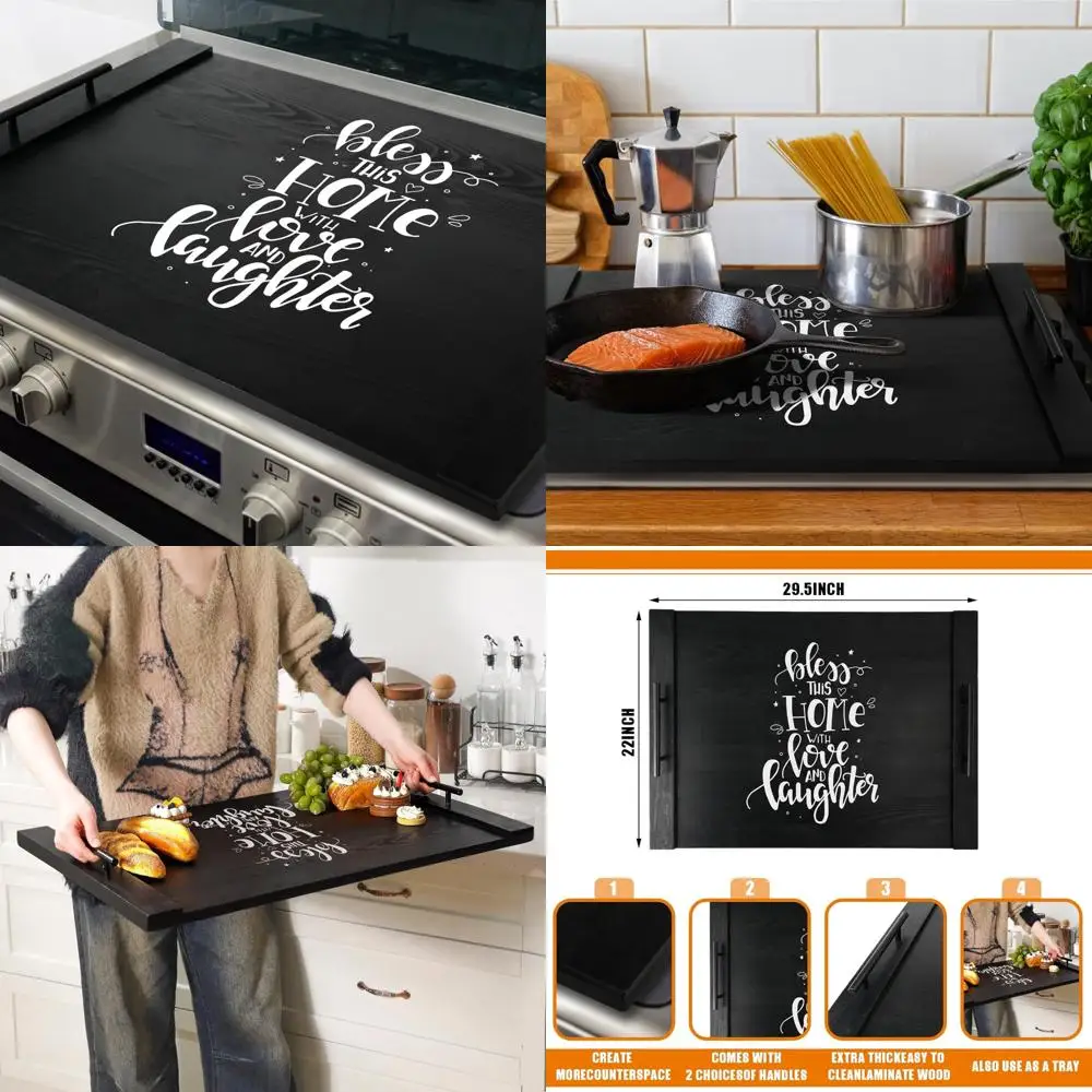Spiareal Stove Top Covers for Electric Stove with Handles 29.5 x 22 Inches Noodle Cutting Board Laminate Farmhouse Electric Gas
Spiareal Stove Top Covers for Electric Stove with Handles 29.5 x 22 Inches Noodle Cutting Board Laminate Farmhouse Electric Gas