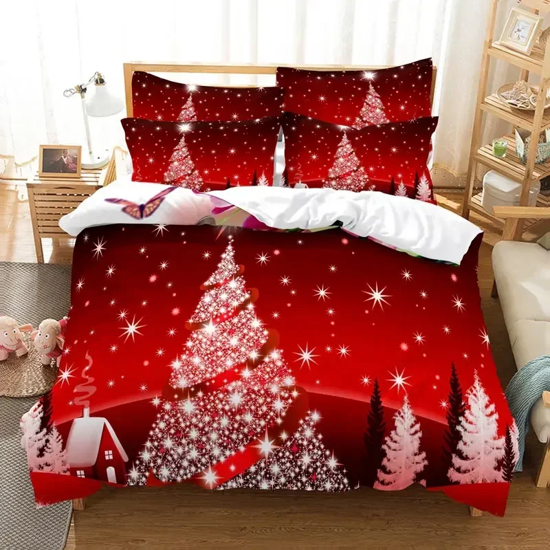 Christmas Bedding Set Polyester Duvet Cover Quilt Comforter Pillow Case 3D Red Double Full King Queen Twin Single 2/3PCS Bedroom
Christmas Bedding Set Polyester Duvet Cover Quilt Comforter Pillow Case 3D Red Double Full King Queen Twin Single 2/3PCS Bedroom