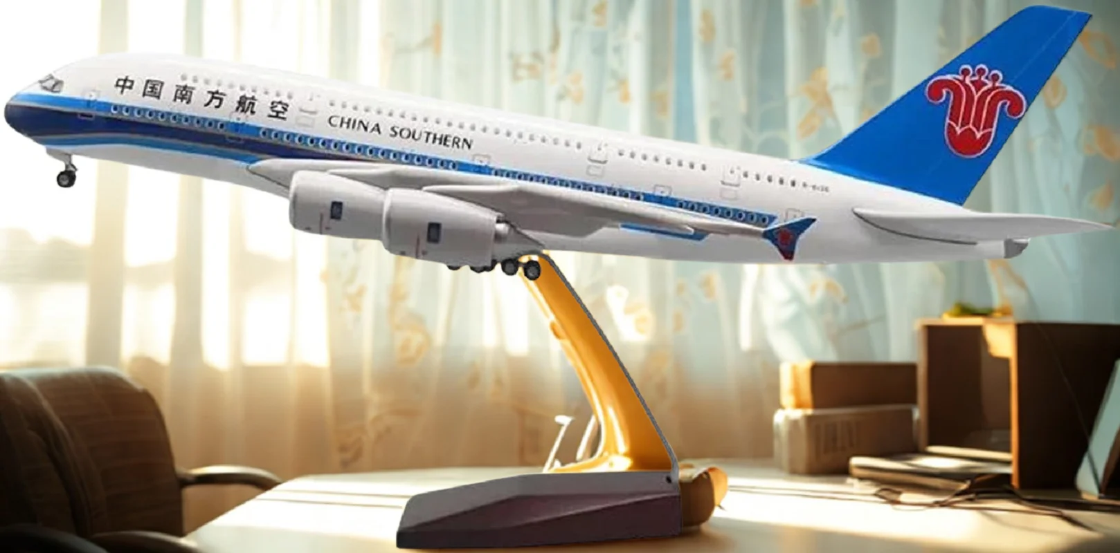 Planes Kits Display Toy Child 47CM 1:160 Scale Airplane Model A380 China Southern Airlines Resin Diecast Aircraft with LED Light
Planes Kits Display Toy Child 47CM 1:160 Scale Airplane Model A380 China Southern Airlines Resin Diecast Aircraft with LED Light
