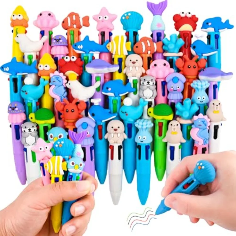 Pcs Under the Sea Colorful Multicolor Pen in One Cute Fun 4-in-1 Cute Pens Bulk Kawaii Dolphins, Sea Lions, Whales, Seals, Sea
Pcs Under the Sea Colorful Multicolor Pen in One Cute Fun 4-in-1 Cute Pens Bulk Kawaii Dolphins, Sea Lions, Whales, Seals, Sea