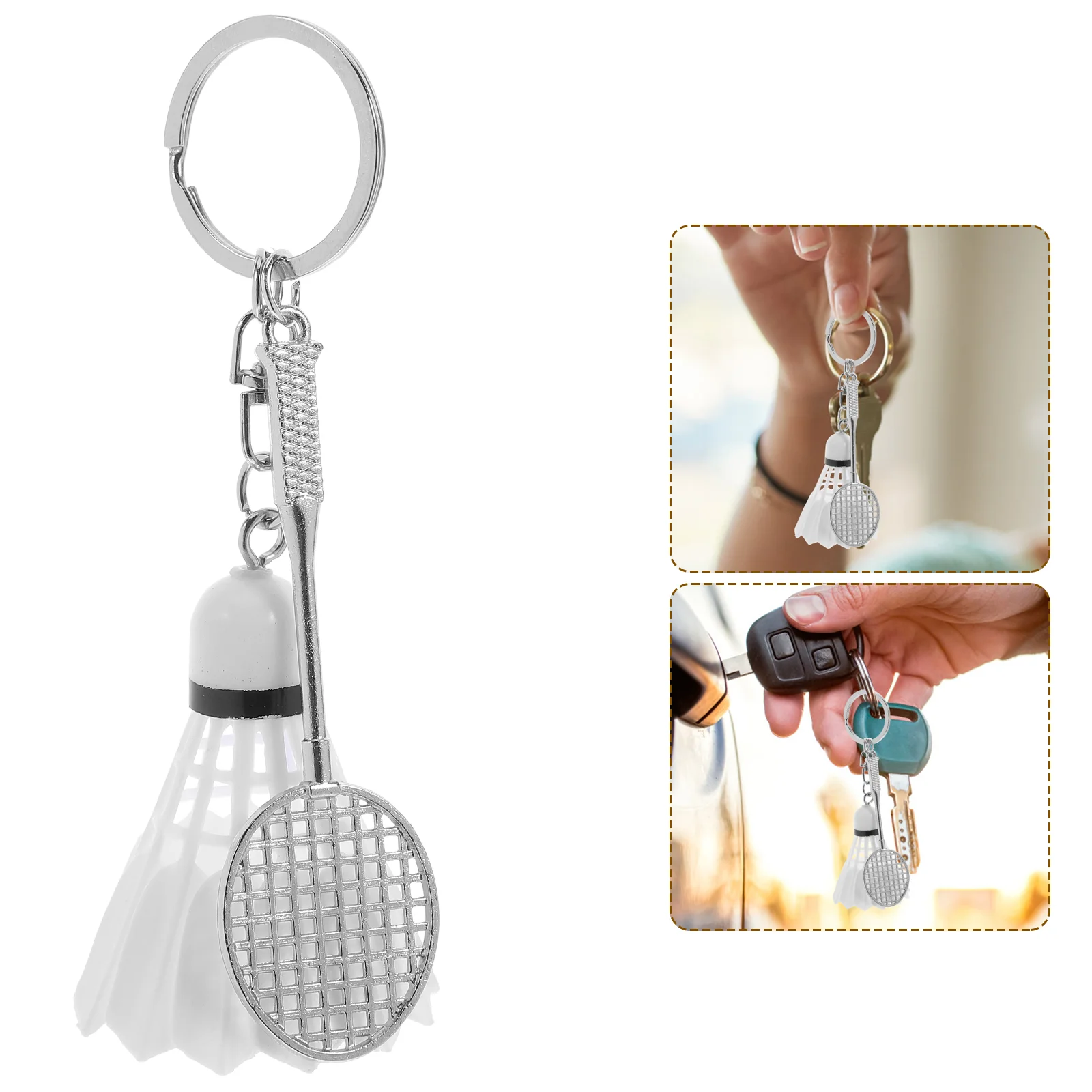 Badminton Keychain Racket Keychian Simulated Sports Ring Mini Ball Pendant Keyrings
Badminton Keychain Racket Keychian Simulated Sports Ring Mini Ball Pendant Keyrings