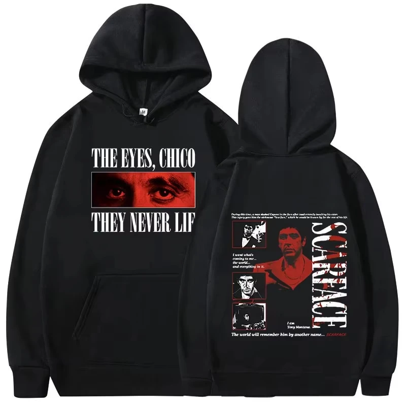 2026 New Classic gangster movie Scarface hoodie hooded sweatshirt men and women retro Gothic oversized pullover
2026 New Classic gangster movie Scarface hoodie hooded sweatshirt men and women retro Gothic oversized pullover