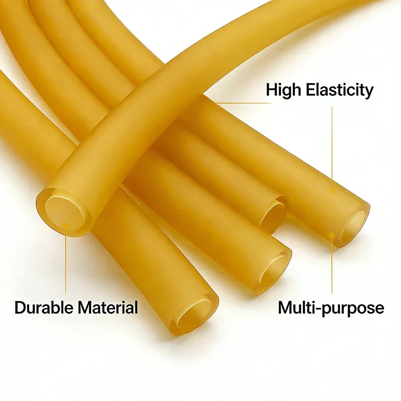 DIY High Tension Natural Latex Tube 1m-10m 1636/2040/3080/4080/5070mm Antifreeze Yellow Rubber Hose Slingshot Resistance Band
DIY High Tension Natural Latex Tube 1m-10m 1636/2040/3080/4080/5070mm Antifreeze Yellow Rubber Hose Slingshot Resistance Band