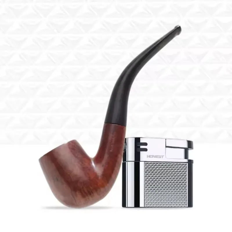 HONEST Zinc Alloy Slant Fire Pipe Lighter Press Ignition Open Flame Mini Compact Portable Butane Gas Lighters Smoking Men's Gift
HONEST Zinc Alloy Slant Fire Pipe Lighter Press Ignition Open Flame Mini Compact Portable Butane Gas Lighters Smoking Men's Gift