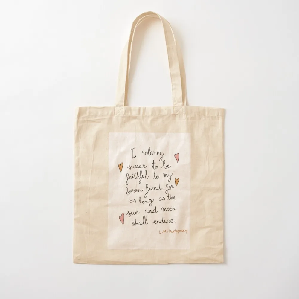 I solemny swear to be faithful to my bosom friend, for as long as the sun and moon shall endure. Tote Bag
I solemny swear to be faithful to my bosom friend, for as long as the sun and moon shall endure. Tote Bag