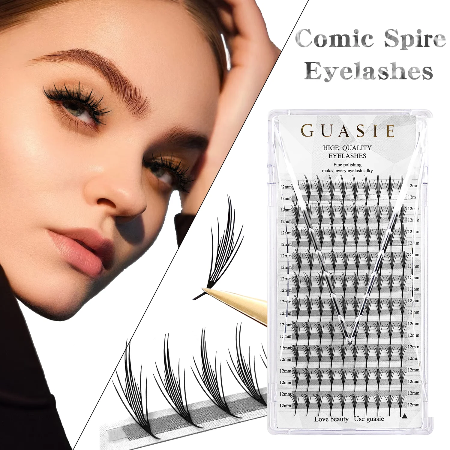 Manga Anime Spire Eyelashes Extension Feather Shape 0.07mm C/D Curl Mix 8-15mm Cashmere Premade Fan Eyelashes Spikes Spire lash
Manga Anime Spire Eyelashes Extension Feather Shape 0.07mm C/D Curl Mix 8-15mm Cashmere Premade Fan Eyelashes Spikes Spire lash