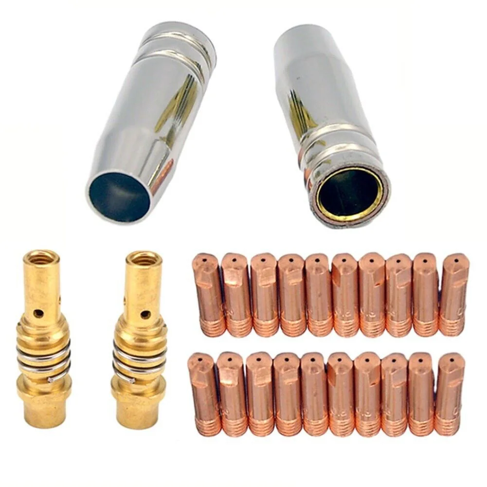 24PCS MIG Welding Torch Kit 0.6/0.8/0.9/1.0/1.2mm MB15 15AK Contact Tip Nozzle Diffuser Welding Soldering Supplies
24PCS MIG Welding Torch Kit 0.6/0.8/0.9/1.0/1.2mm MB15 15AK Contact Tip Nozzle Diffuser Welding Soldering Supplies
